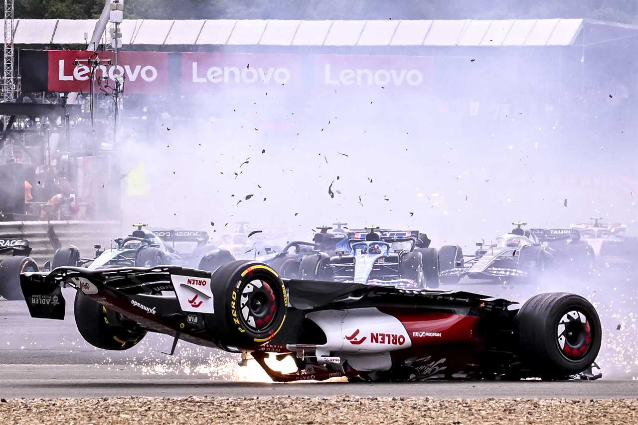 Zhou Guanyu says, Halo saved my life after F1 car was thrown upside down at British GP for 200m