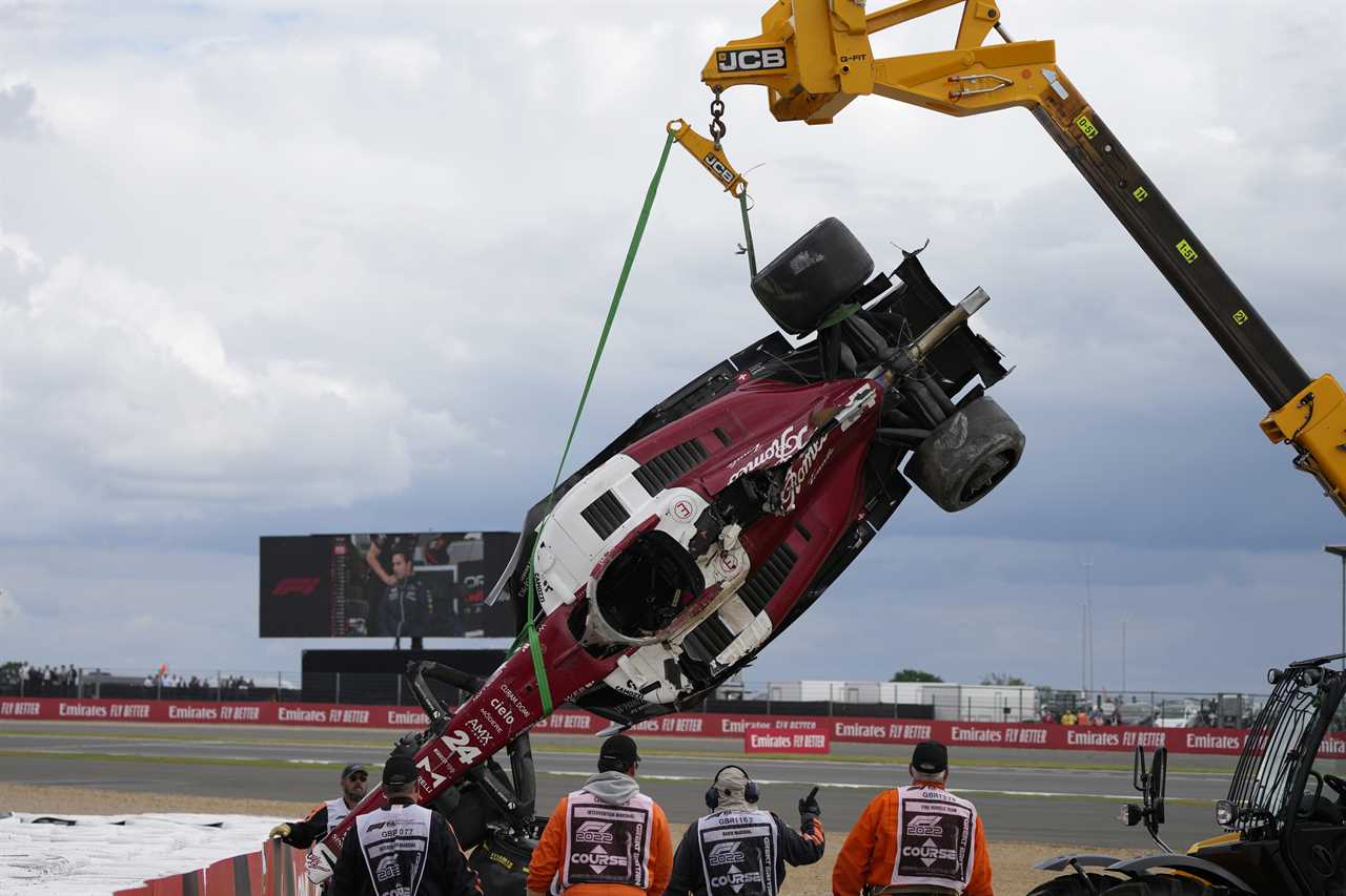 Zhou Guanyu says, Halo saved my life after F1 car was thrown upside down at British GP for 200m