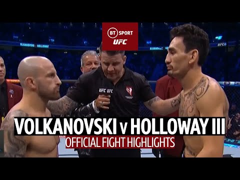 Highlights of UFC 276: Alex Volkanovski vs Max Holloway III UFC 275.