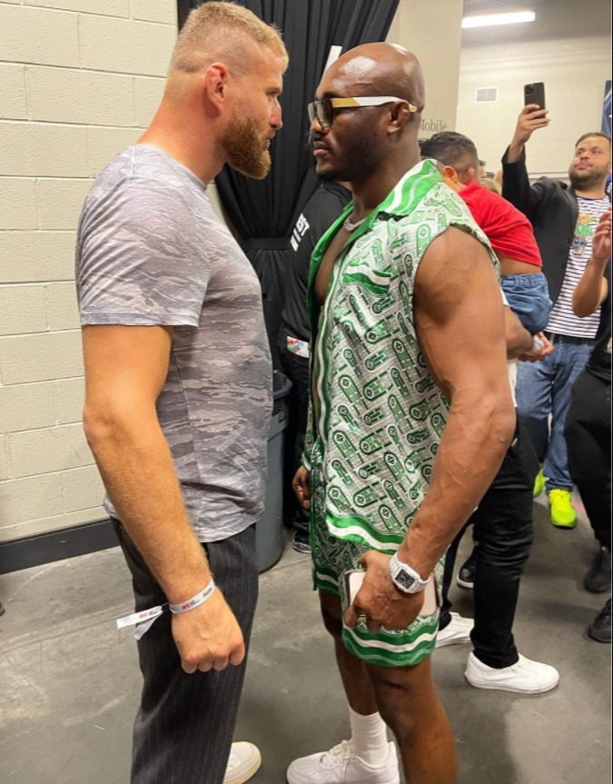 UFC star Kamaru Usman teases two and a half STONE weight gains to jump two divisions, fight ex-champ Jan Blachowicz
