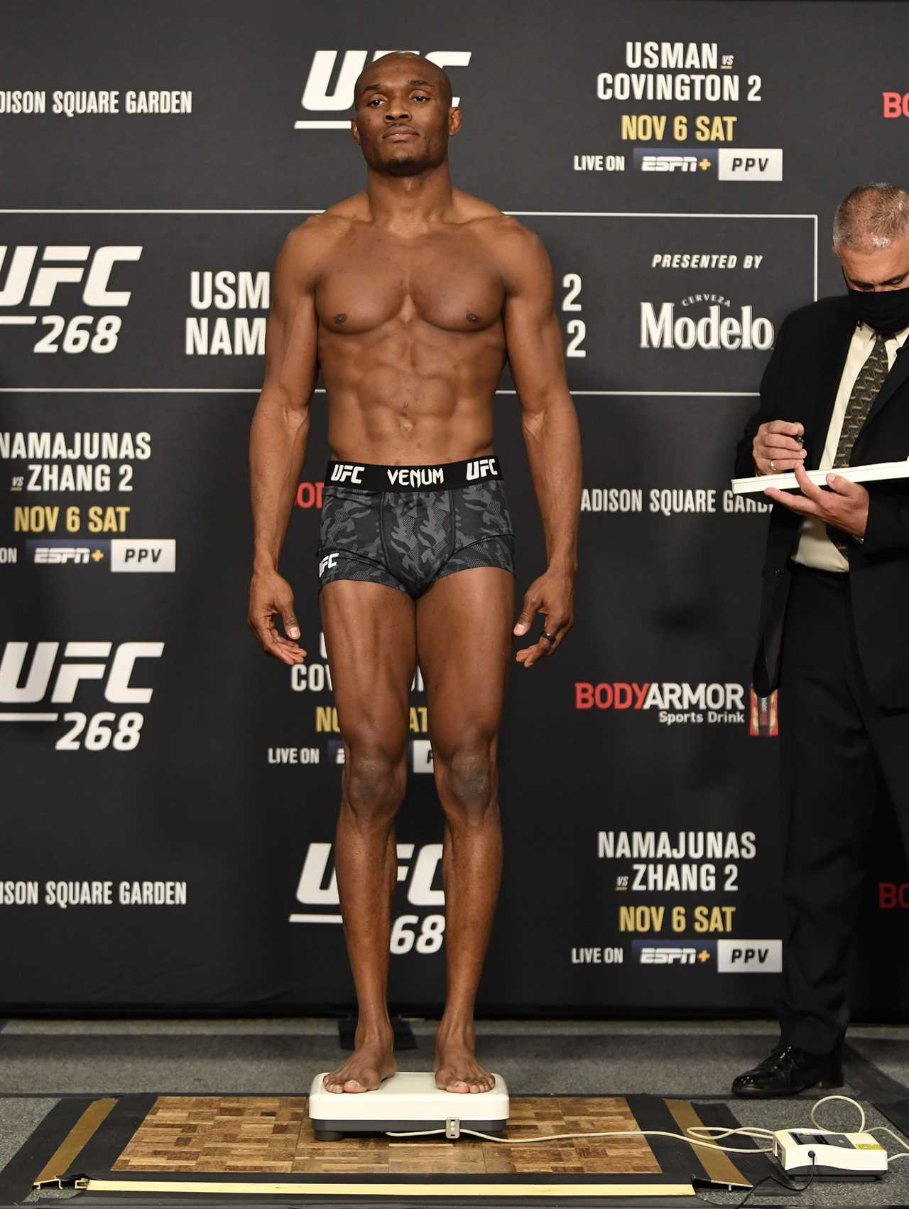 UFC star Kamaru Usman teases two and a half STONE weight gains to jump two divisions, fight ex-champ Jan Blachowicz