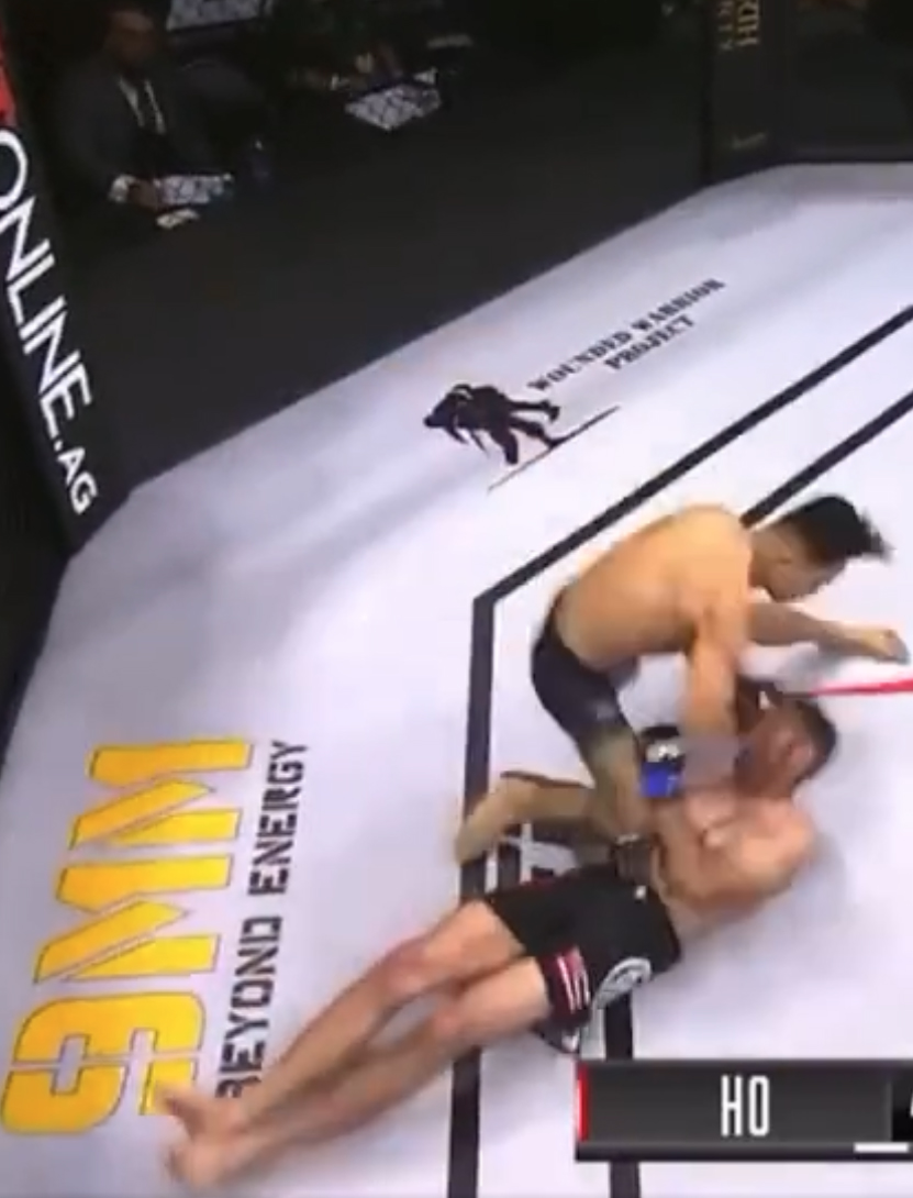 An Tuan Ho, a MMA fighter, delivers a brutal fight-ending kick in just 14 seconds that lifted his opponent into mid-air.