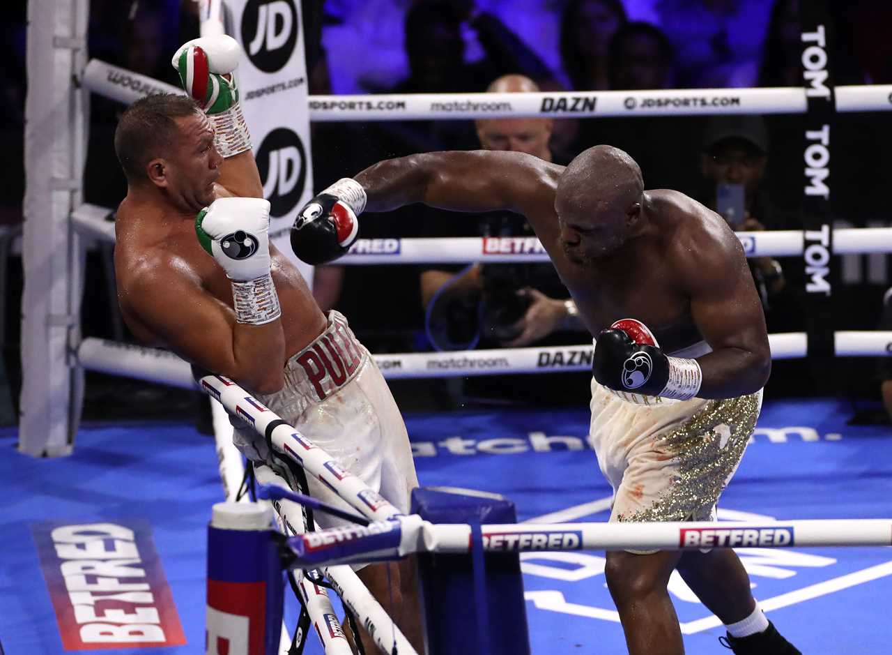 After heavyweights battle in thriller, Derek Chisora leaves Kubrat pulev unseen with a thundering right-hand.