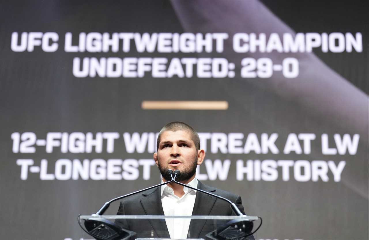 'F***ing little b ****' – Nate Diaz launches X rated rant at scared fighter' Khabib in the wake of UFC Hall of Fame induction