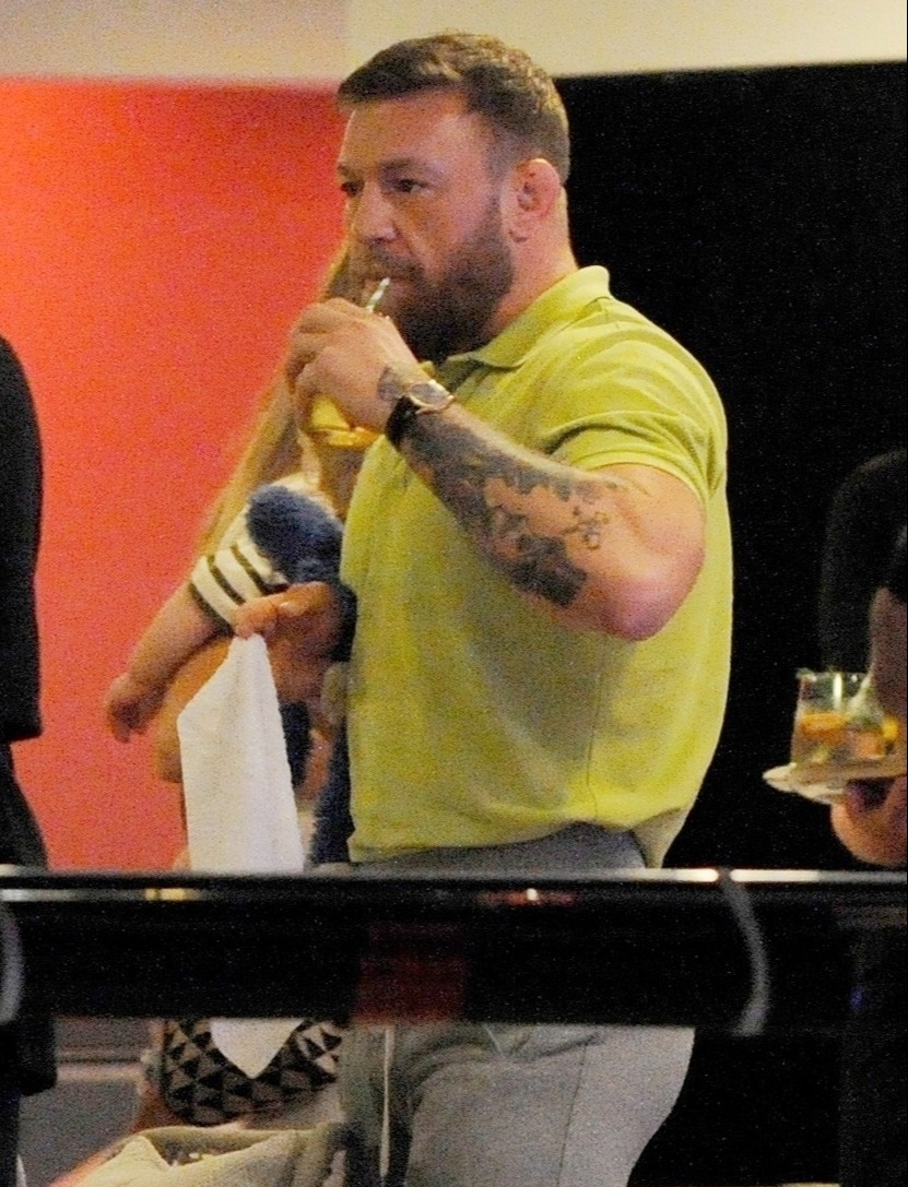 Conor McGregor, UFC fighter, celebrates his 34th birthday aboard a luxury yacht with Dee Devlin. He flew over to the party with some of his friends on jet.