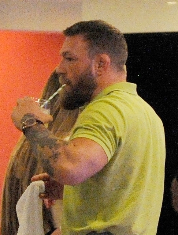 Conor McGregor, UFC fighter, celebrates his 34th birthday aboard a luxury yacht with Dee Devlin. He flew over to the party with some of his friends on jet.