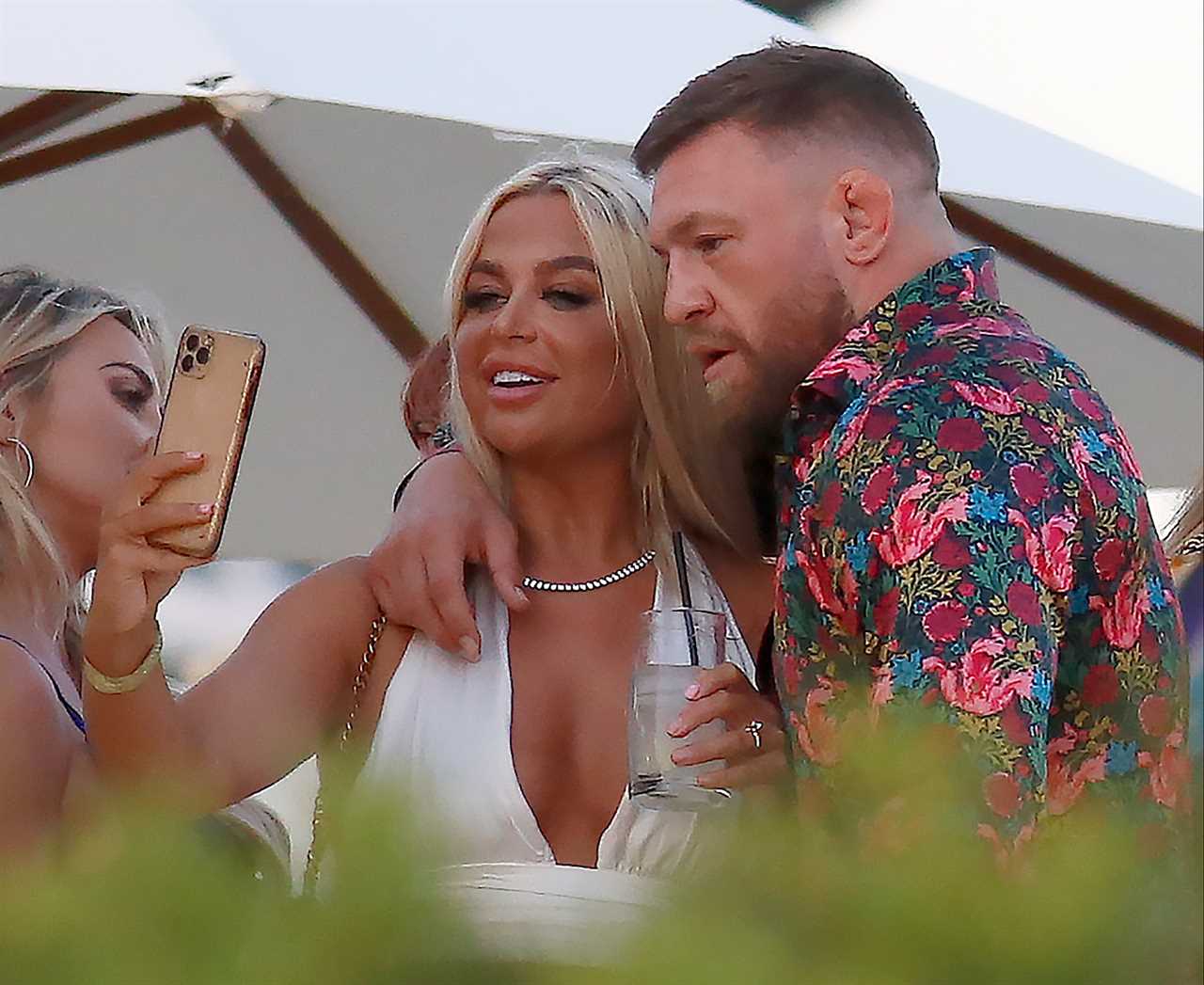 Conor McGregor celebrates his 34th birthday with his family and friends, and poses with Dee Devlin as they pose together during the celebrations