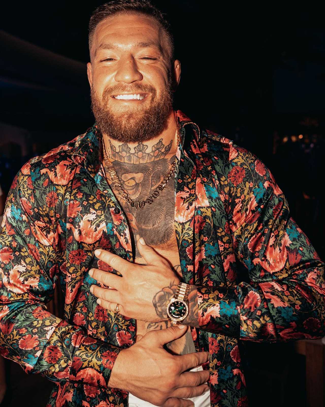 Conor McGregor celebrated his 34th birthday with a lavish bash that included a stunning fiancee and an incredible UFC octagon cupcake