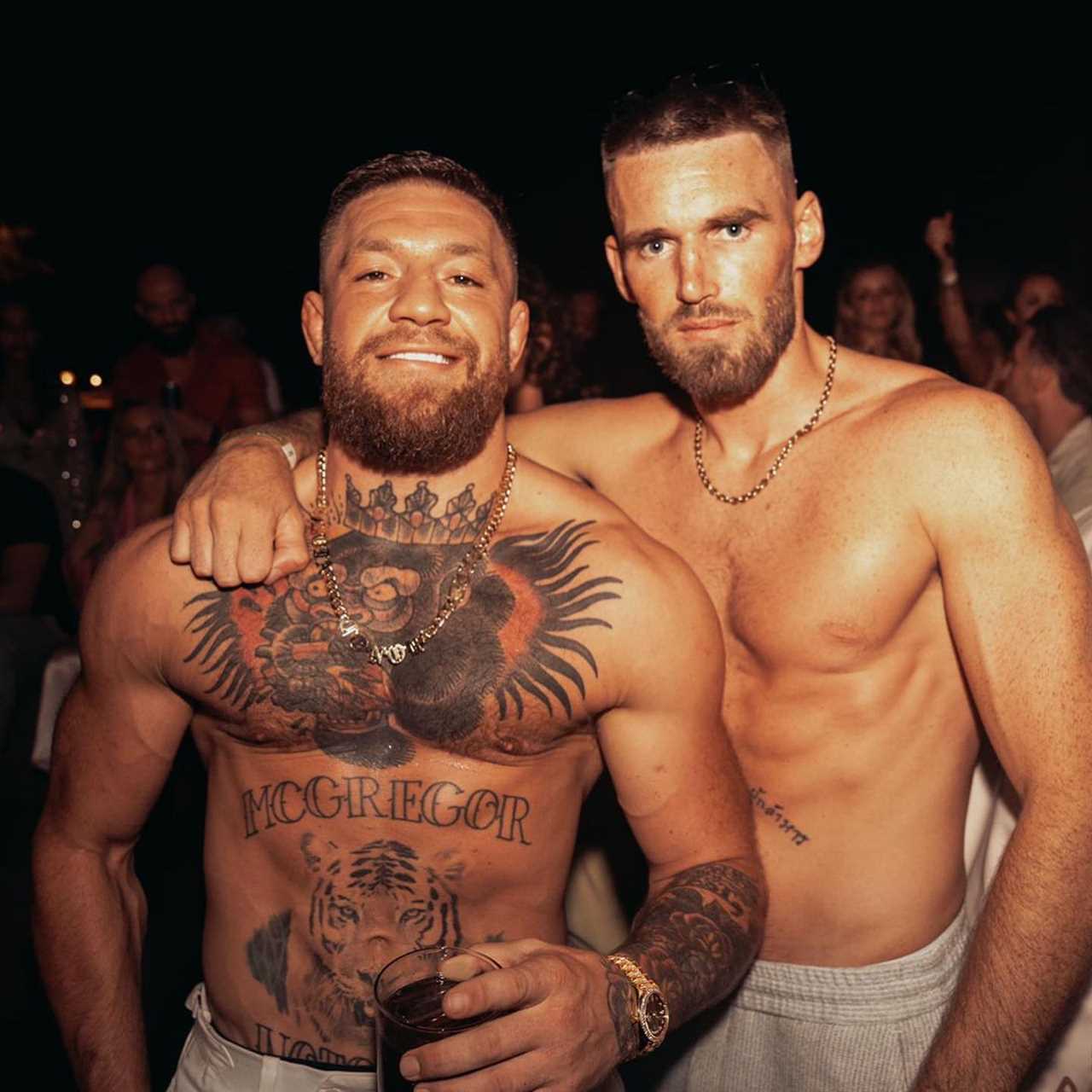 Conor McGregor celebrated his 34th birthday with a lavish bash that included a stunning fiancee and an incredible UFC octagon cupcake