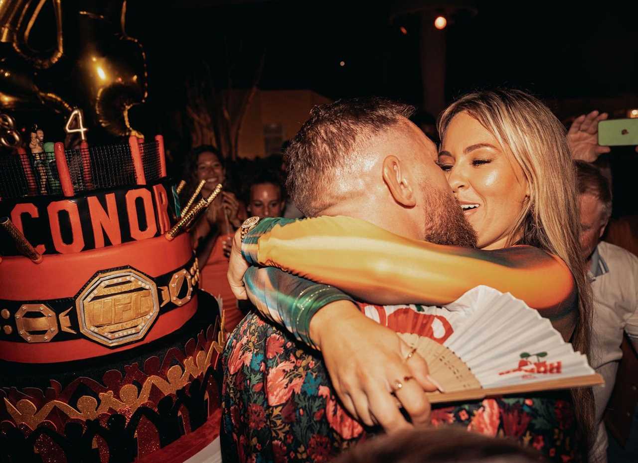 Conor McGregor celebrated his 34th birthday with a lavish bash that included a stunning fiancee and an incredible UFC octagon cupcake