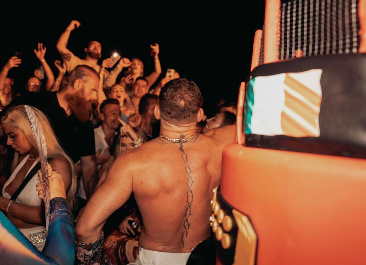 Conor McGregor celebrated his 34th birthday with a lavish bash that included a stunning fiancee and an incredible UFC octagon cupcake