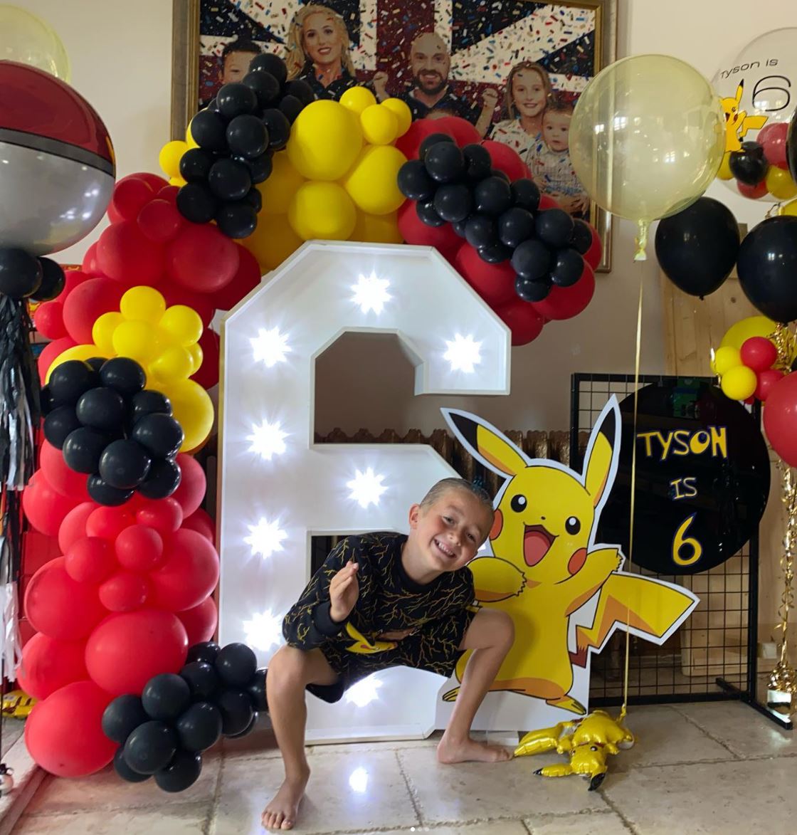 Inside Tyson and Paris Fury’s son’s incredible 6th birthday party with Pokemon theme and HUGE Pikachu-inspired cake