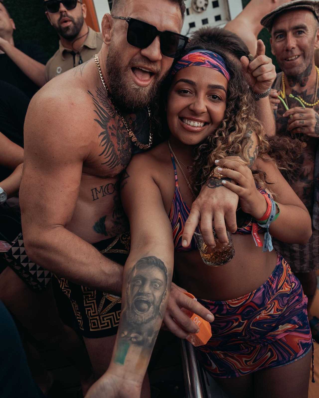 Topless Conor McGregor celebrates his birthday with Gary Lineker's brother Wayne at UFC's wild celebrations in Ibiza