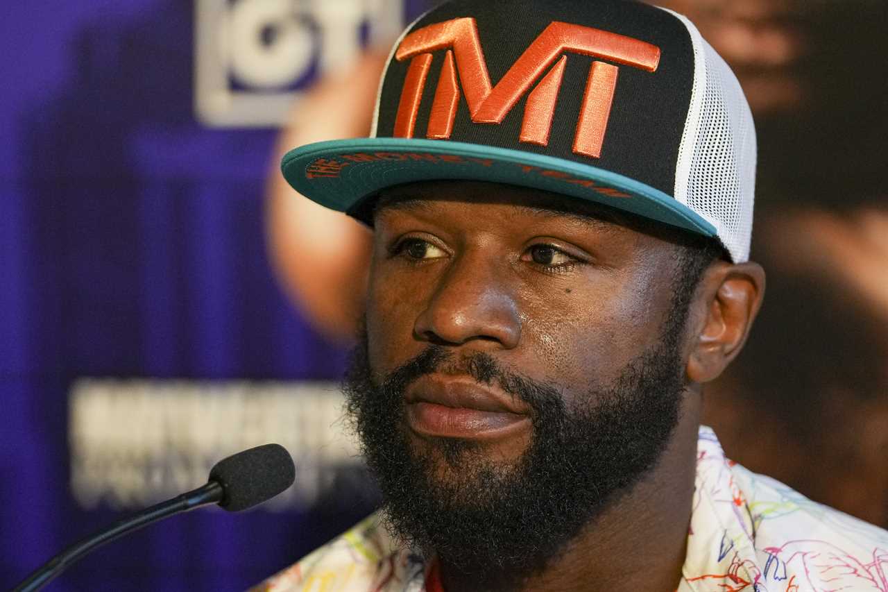 Floyd Mayweather, 45 shows off his amazing hand speed amid rumors that the boxing legend will defend his 50-0 record
