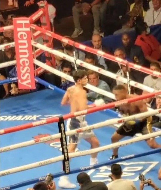 Ryan Garcia's left hook is so fast that the camera can barely catch punches as Gervonta Davis, boxing star, calls out