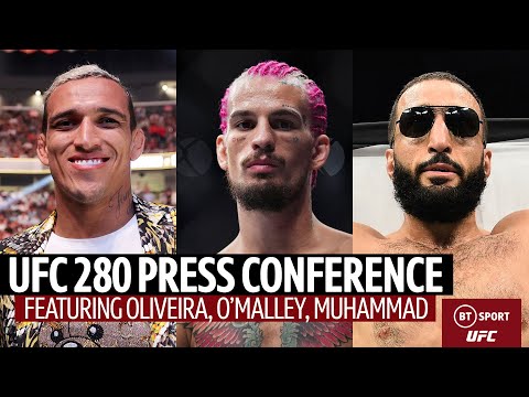 UFC 280 Live Press Conference Featuring Charles Oliveira, Suga Sean O'Malley & Belal Muhammad