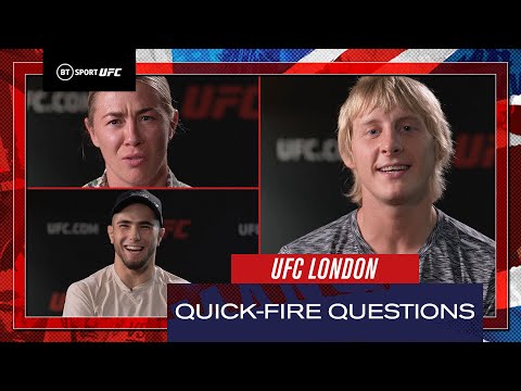 Quick questions: Who would play Paddy the Baddy? ', Hardest Hitters. Celebrity Fights UFC London