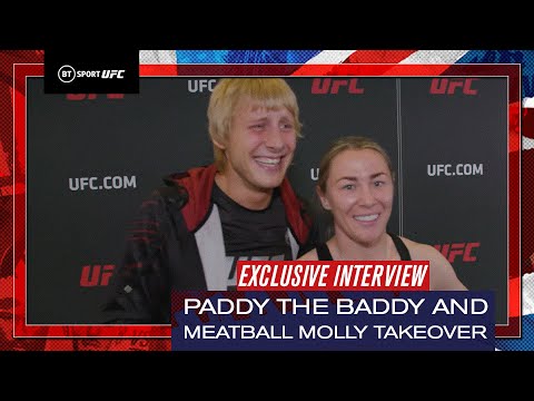 Paddy 'the Baddy' Pimblett and Meatball Molly McCann reacts to EPIC reception at O2 UFC London