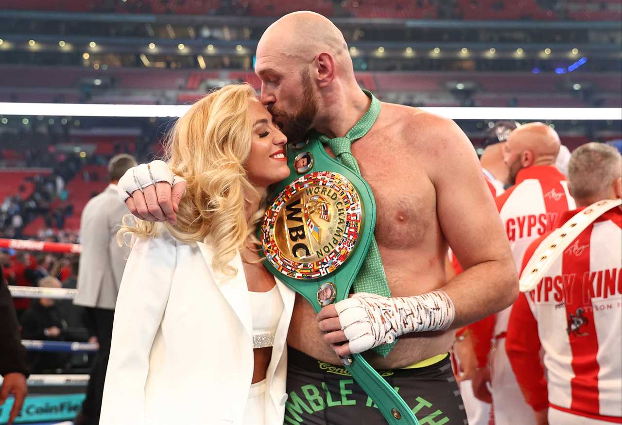 Paris and Tyson Fury enjoy a date night at the cinema when Tyson Fury, heavyweight champion, takes her wife to see Elvis