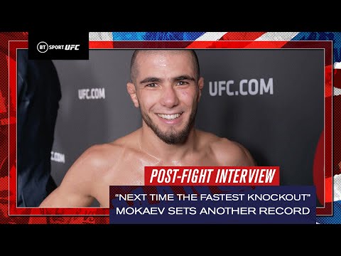 Record Breaker Muhammad Mokaev shines again at UFC London Post Fight Interview
