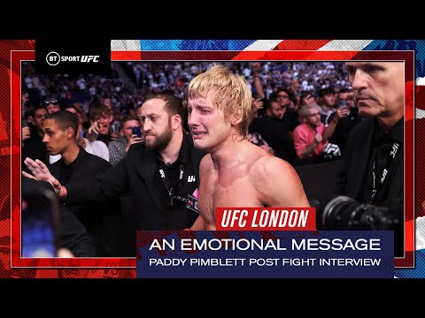 Paddy the Baddy Pimblett Vs Leavitt UFC London Post Fight Interview