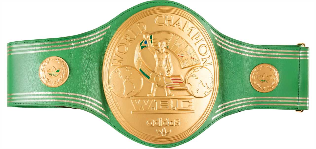 Muhammad Ali's Heavyweight Title Belt at Rumble In the Jungle is up for sale for PS5.15 million