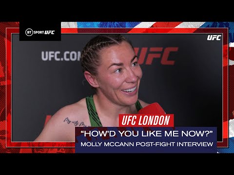 I promised you I'd do it again... What'd you think of me now? UFC London's Molly McCann takes the show