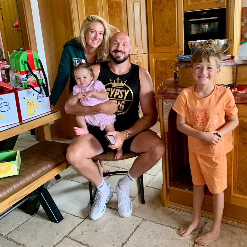 Tyson Fury's PS1.7million Morecambe home boasts gold curtains, radiators, and a red-marble kitchen.
