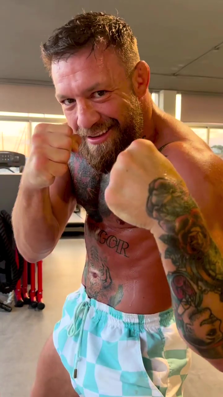 Watch jacked Conor McGregor train BARE KNUCKLE for blockbuster UFC return as he nears full recovery from broken leg