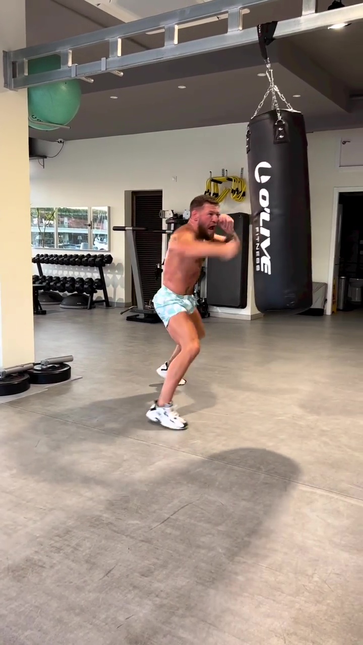 Watch jacked Conor McGregor train BARE KNUCKLE for blockbuster UFC return as he nears full recovery from broken leg