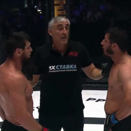 Watch as Dana White, chief of UFC, storms the cage and disqualifies fighters.