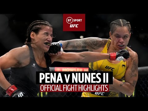 WHAT A FIGHT! Julianna Pena v Amanda Nunes UFC 277 Official Highlights