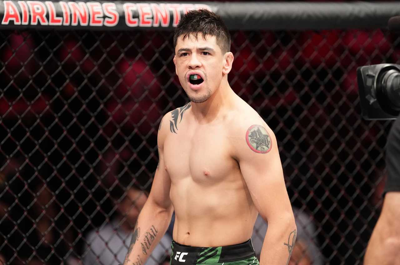 UFC star Brandon Moreno is unrecognizable after suffering horrific facial injuries following his title fight win Kai Kara France