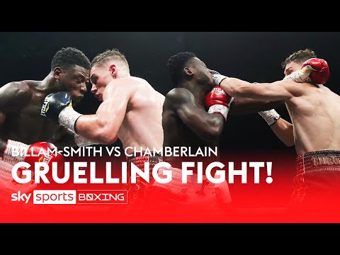 Isaac Chamberlain and Chris Billam Smith engage in a brutal, punishing fight
