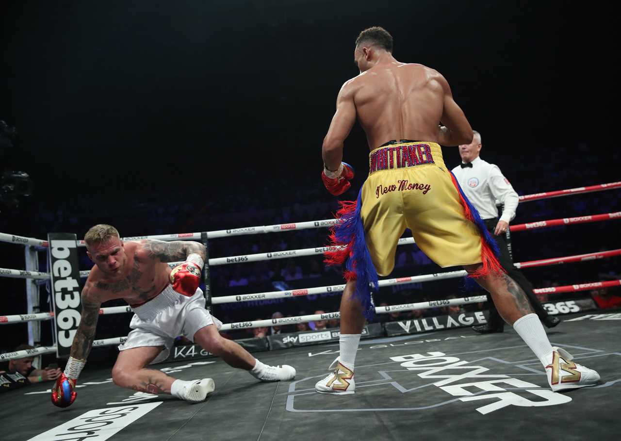 Ben Whittaker impresses with stunning debut KO win over Greg O'Neill