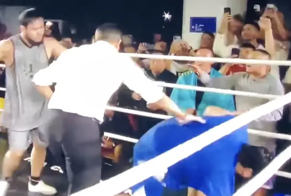 All boxing fans agree that the Iranian Hulk was KNOCKED OUT of Kazakh Titan, bitter rival boxing champion