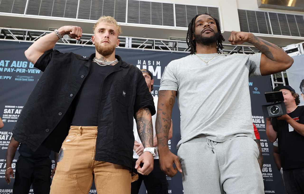 Jake Paul was accused of being SCARED to lose weight against Hasim Rahman Jr., who would have received $5,000 minimum pay