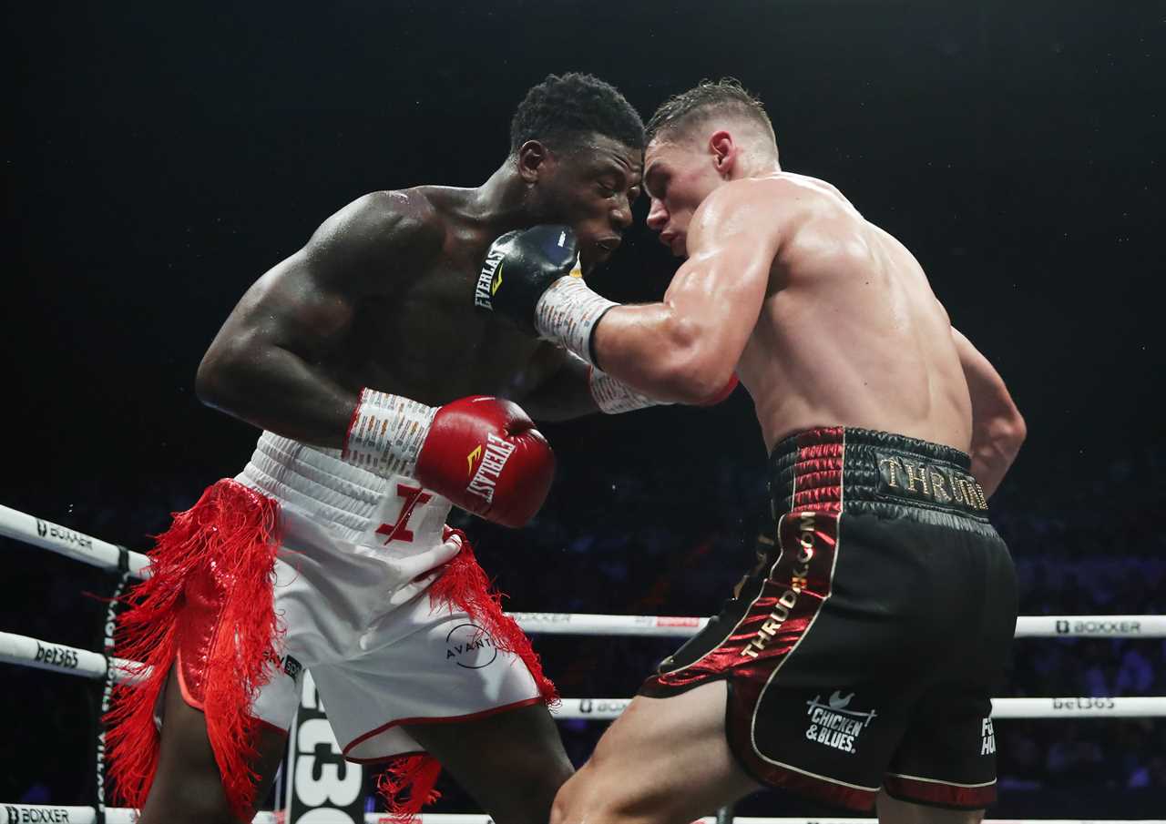 Isaac Chamberlain, who was almost unrecognizable, shows off his battle scars after his epic fight with Chris Billam Smith