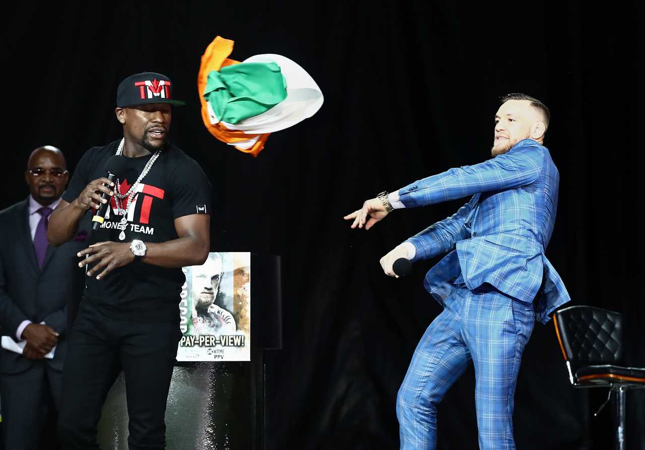 Conor McGregor and Floyd Mayweather's feud: 'f ***'you' suits, shocking trash talk ahead to boxing sequel