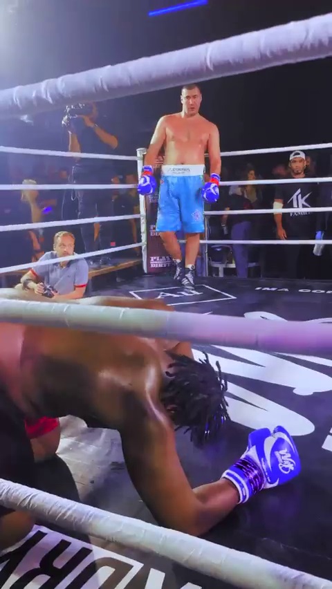 Watch Anthony Joshua's sparring partner Oleksandr Usyk record a ferocious knockout against Iranian Hulk fight card