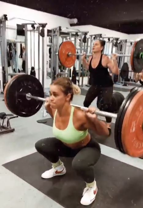 Paige VanZant looks amazing as she trains in the gym, just weeks before the bare knuckle showdown