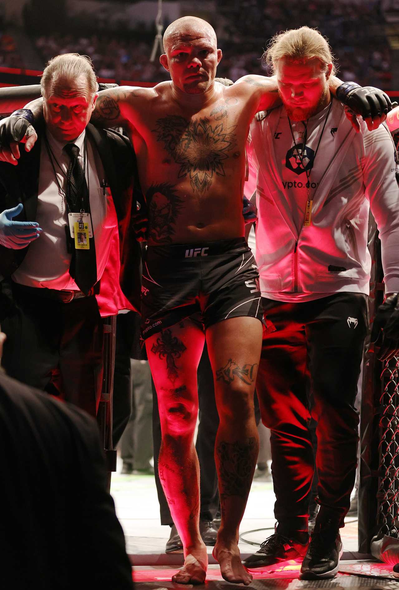 UFC star Anthony Smith will need urgent surgery after breaking his ankle in a brutal fight against Magomed Ankalaev.