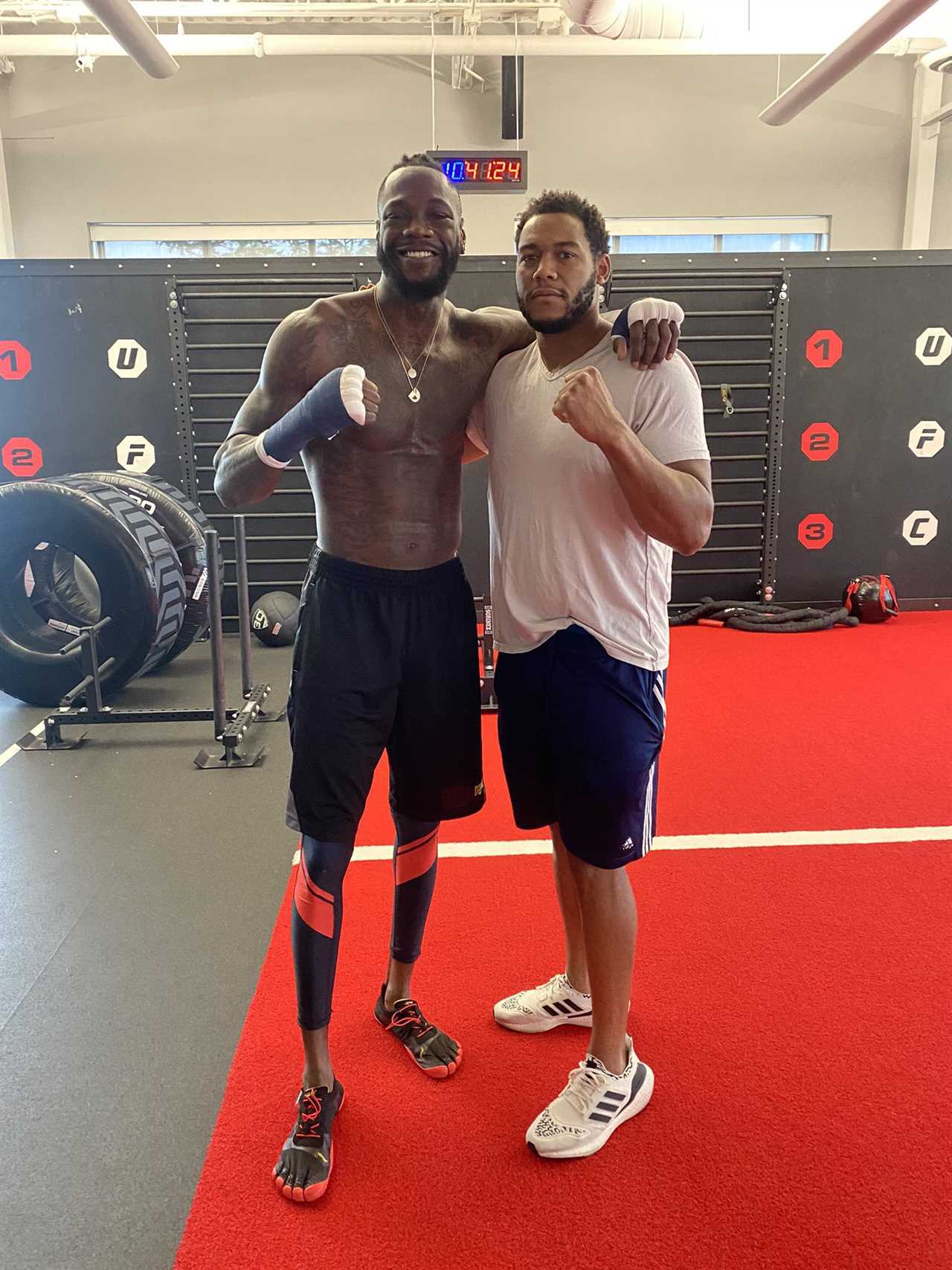 Deontay Wilder tells UFC champ Ngannou that he is 'trying get back in the groove' to mega boxing returns.