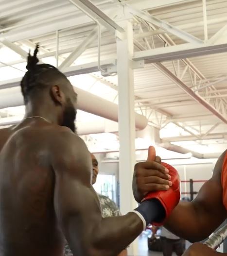 Deontay Wilder tells UFC champ Ngannou that he is 'trying get back in the groove' to mega boxing returns.
