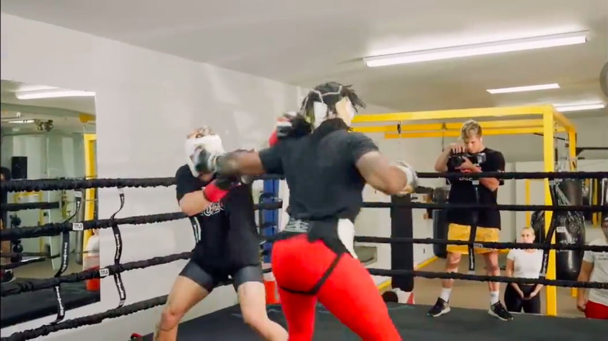 Hasim Rahman Jr. leaks highlights from Jake Paul's sparring match and criticizes YouTube star for running from a cancelled fight