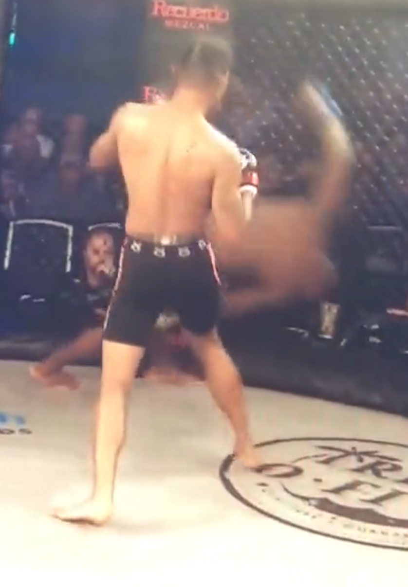 Watch MMA star hit brutal KO which forces rival to spin 360 degrees before celebrating with UFC star Jorge Masvidal