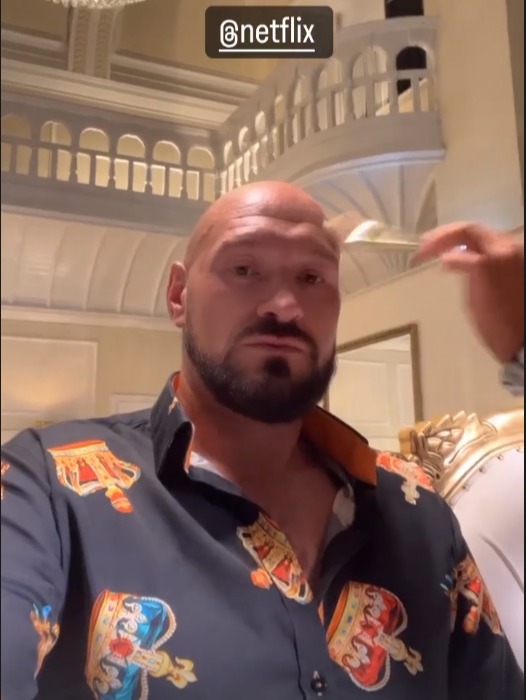Tyson Fury starts filming for the ten-part Netflix series as the British boxing legend prepares to fight again