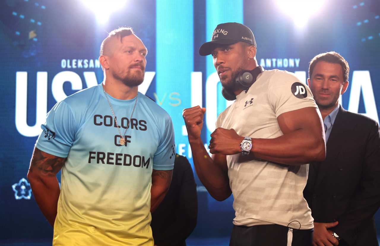 Oleksandr Usyk is bulking up for Anthony Joshua rematch by doing TRIPLE daily sessions, and FIVE HOUR swims