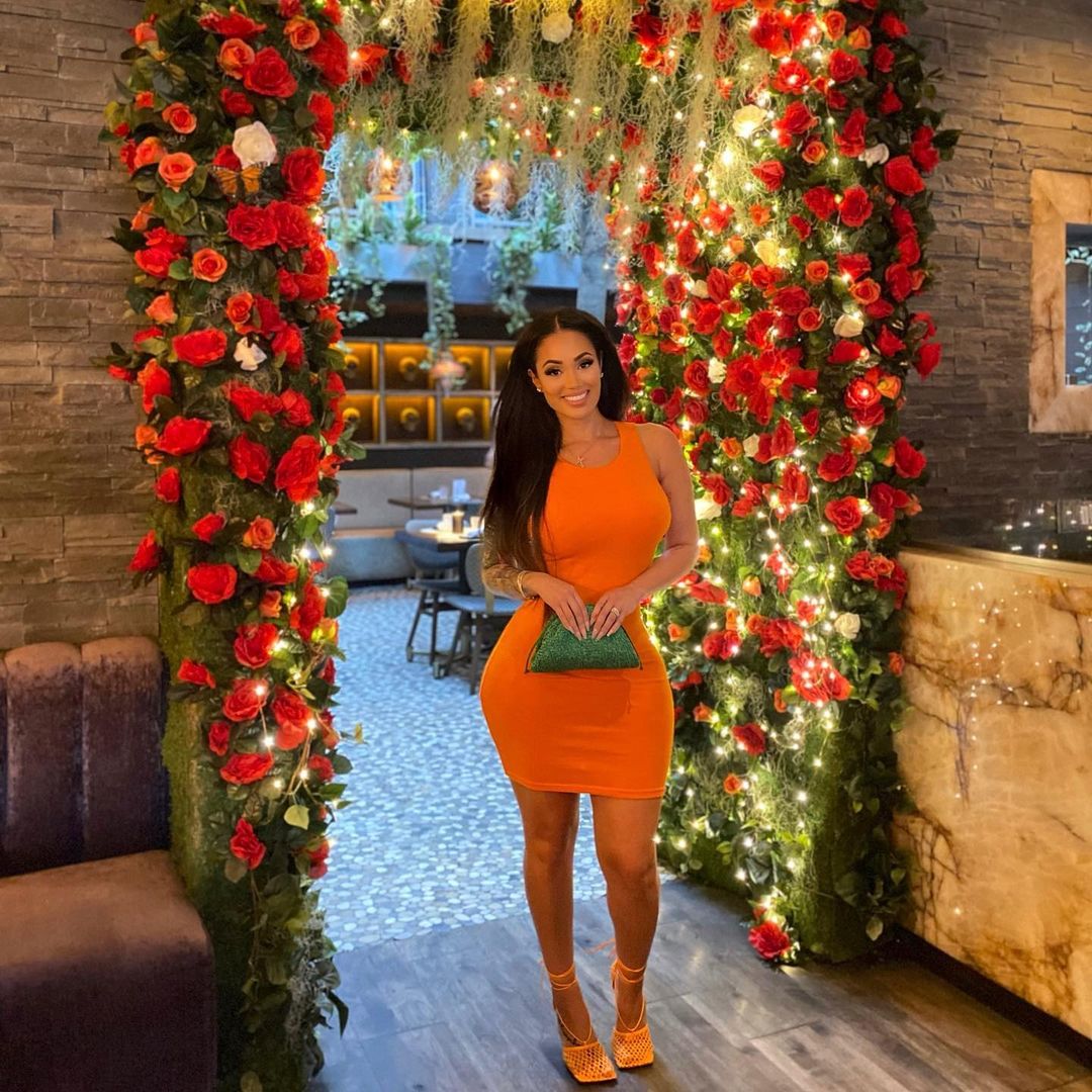 Telli Swift, Deontay Wilder's girlfriend, was moved after the boxer revealed his own statue
