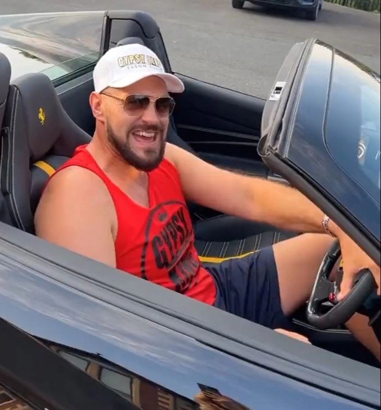 Tyson Fury is enjoying retirement rocks while in PS300,000. Ferrari